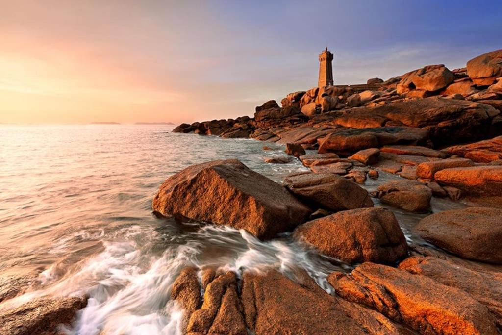 Maison - Villa Bord De Mer, Cote De Granit Rose Perros-Guirec Buitenkant foto